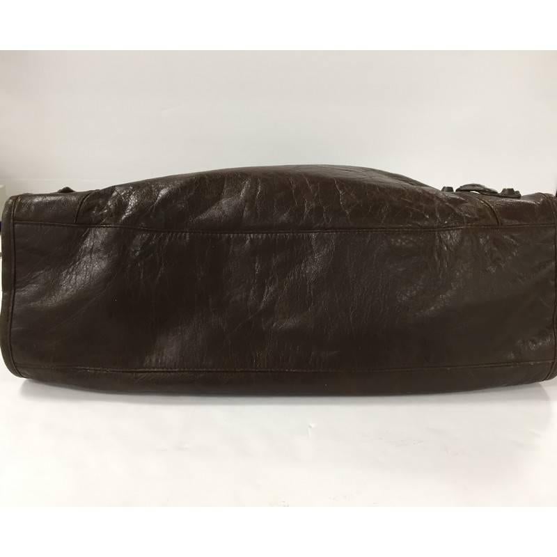 Balenciaga City Classic Studs Handbag Leather Medium In Fair Condition In NY, NY