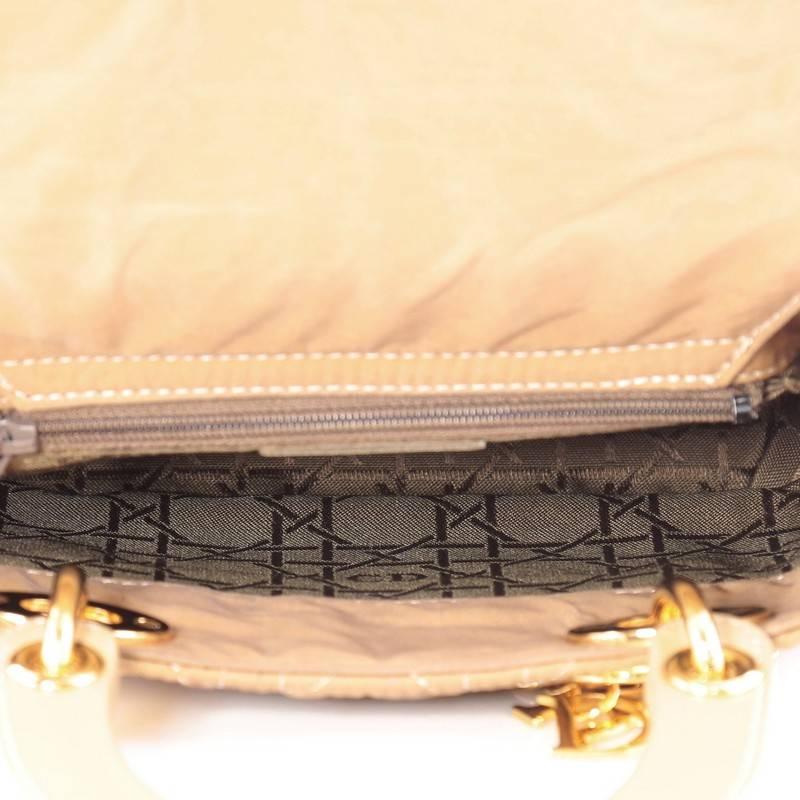 Women's or Men's Christian Dior Lady Dior Handbag Cannage Quilt Nylon Mini