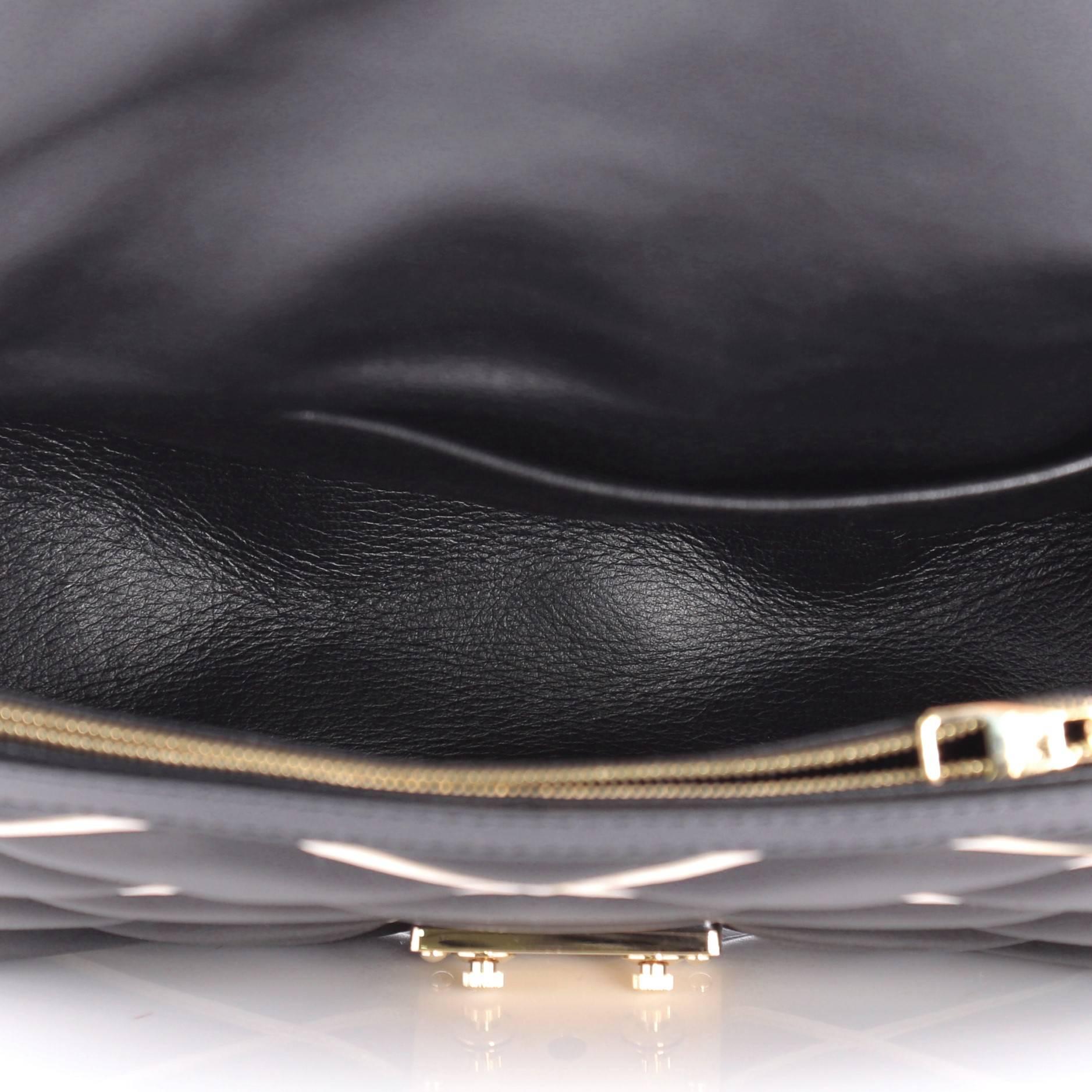 Louis Vuitton Pochette Flap Handbag Malletage Leather  1
