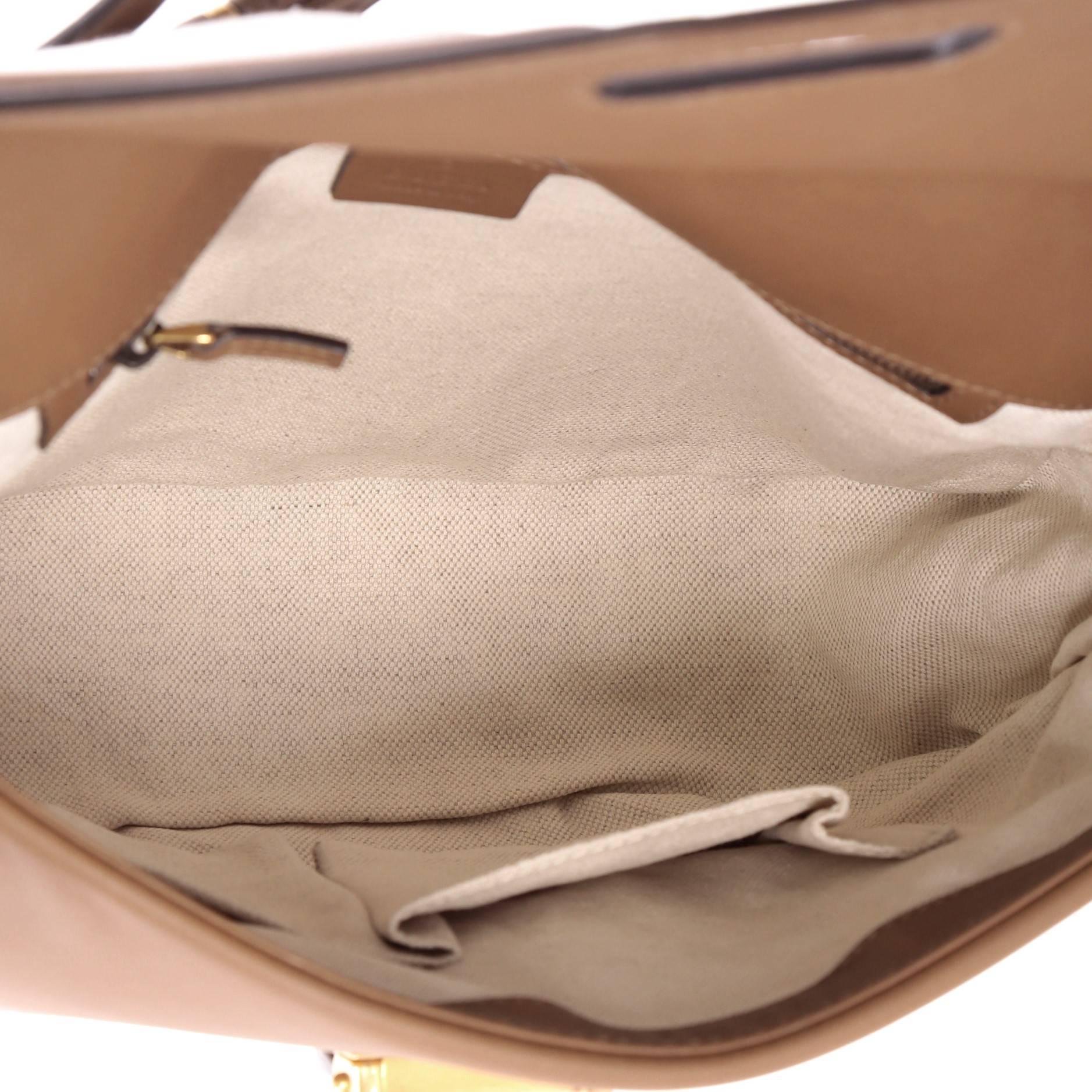 Gucci Derby Flap Shoulder Bag Canvas and Leather Medium 1