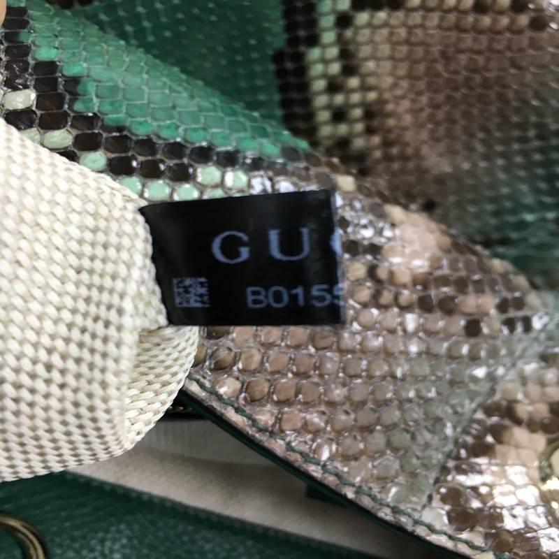 Gucci Soho Shoulder Bag Chain Strap Python Medium 3