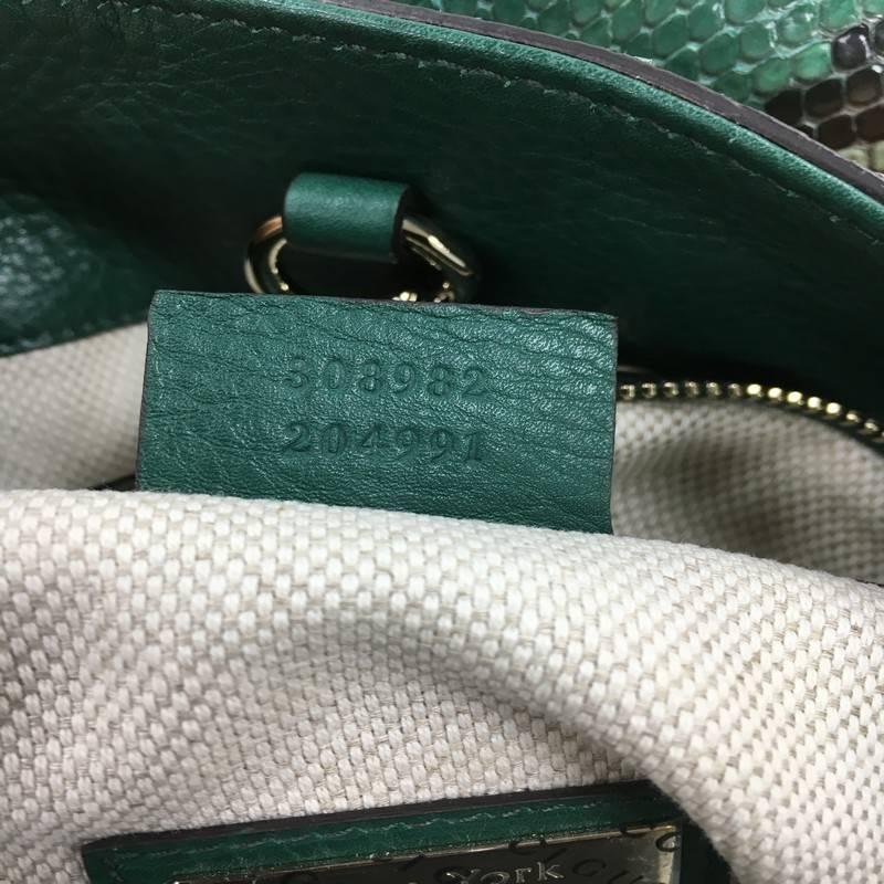 Gucci Soho Shoulder Bag Chain Strap Python Medium 2