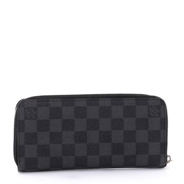 Louis Vuitton Zippy Wallet Damier Graphite Vertical at 1stdibs