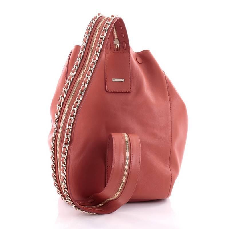 Jimmy Choo Echo Backpack Leather Medium In Good Condition In NY, NY