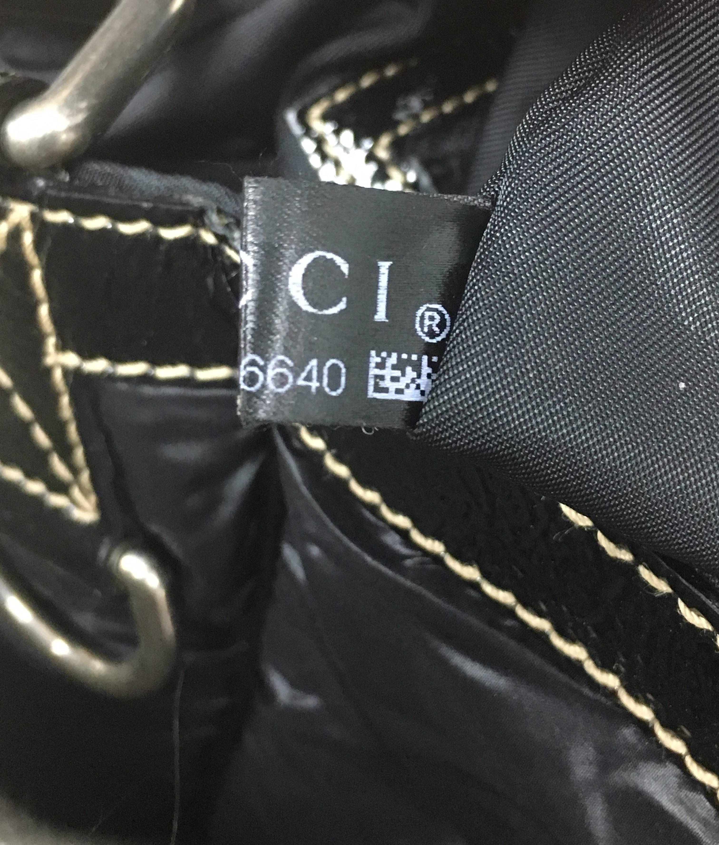 Gucci Messenger Bag Patch Embellished Quilted Nylon with Leather Medium 2