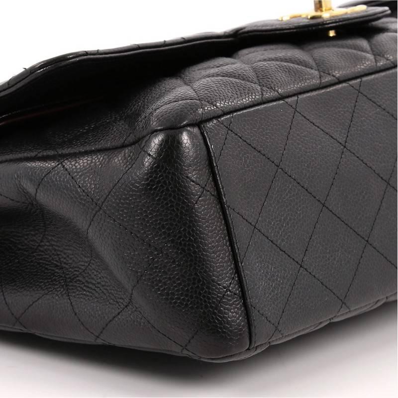 Chanel Classic Double Flap Bag Quilted Caviar Maxi 1