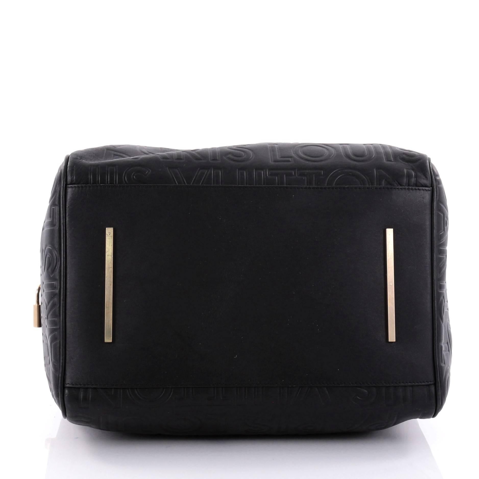 Louis Vuitton Paris Speedy Cube Bag Embossed Leather 30 2
