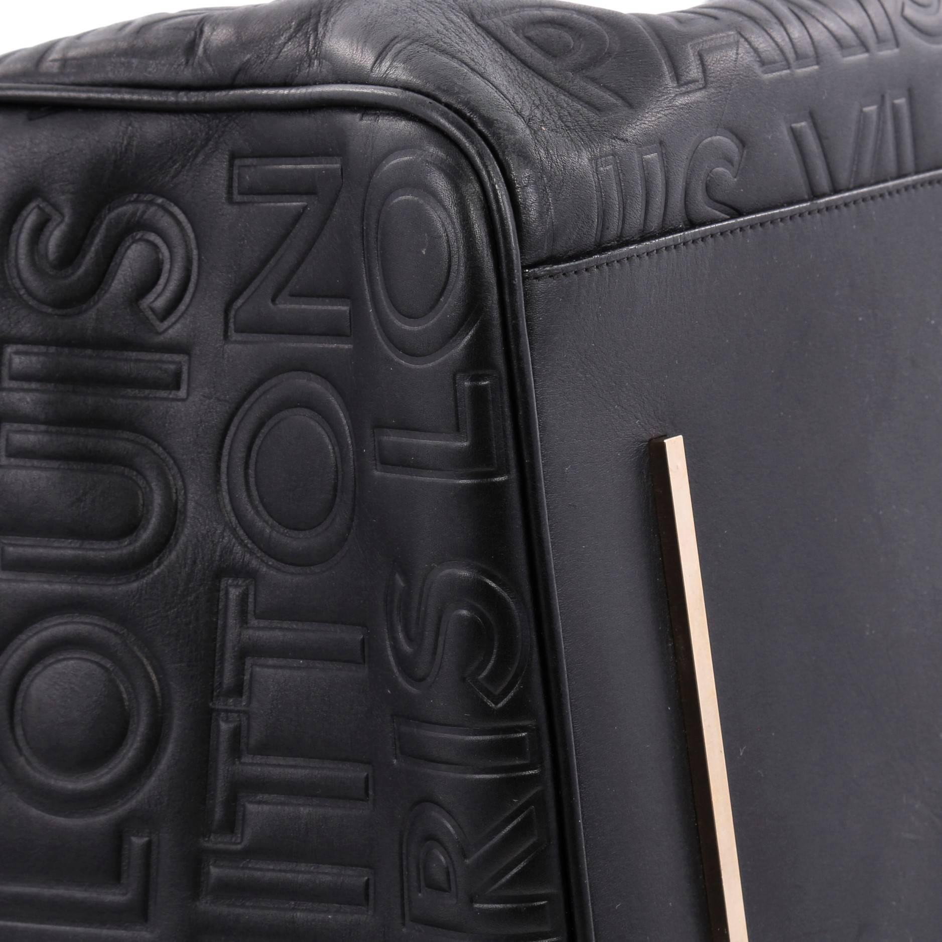 Louis Vuitton Paris Speedy Cube Bag Embossed Leather 30 3