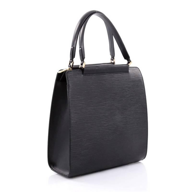 Black Louis Vuitton Figari Handbag Epi Leather PM
