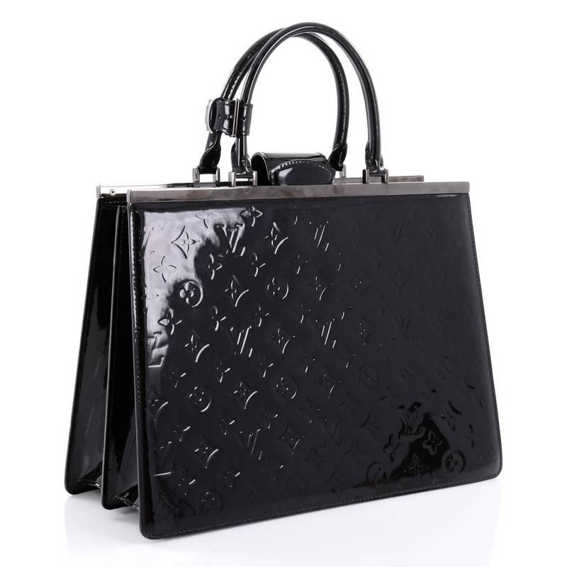 Black Louis Vuitton Monogram Vernis GM Deesse Handbag 