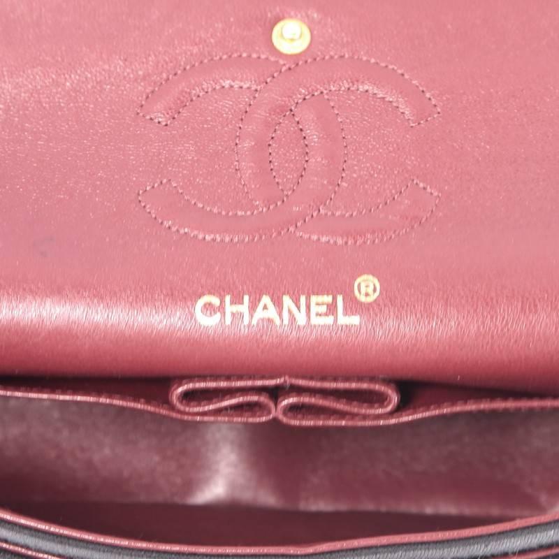 Black Chanel Bijoux Chain Double Flap Bag Quilted Jersey Small