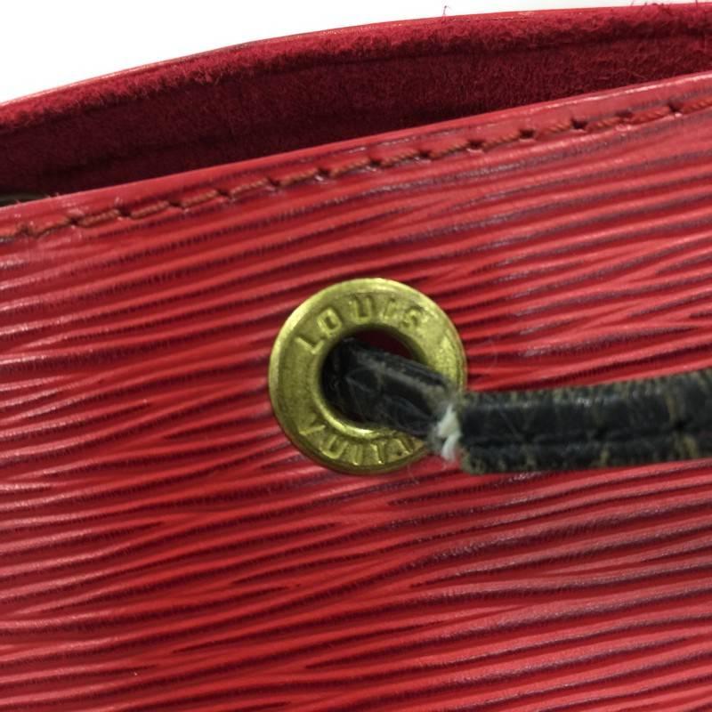 Brown Louis Vuitton Bicolor Petit Noe Handbag Epi Leather