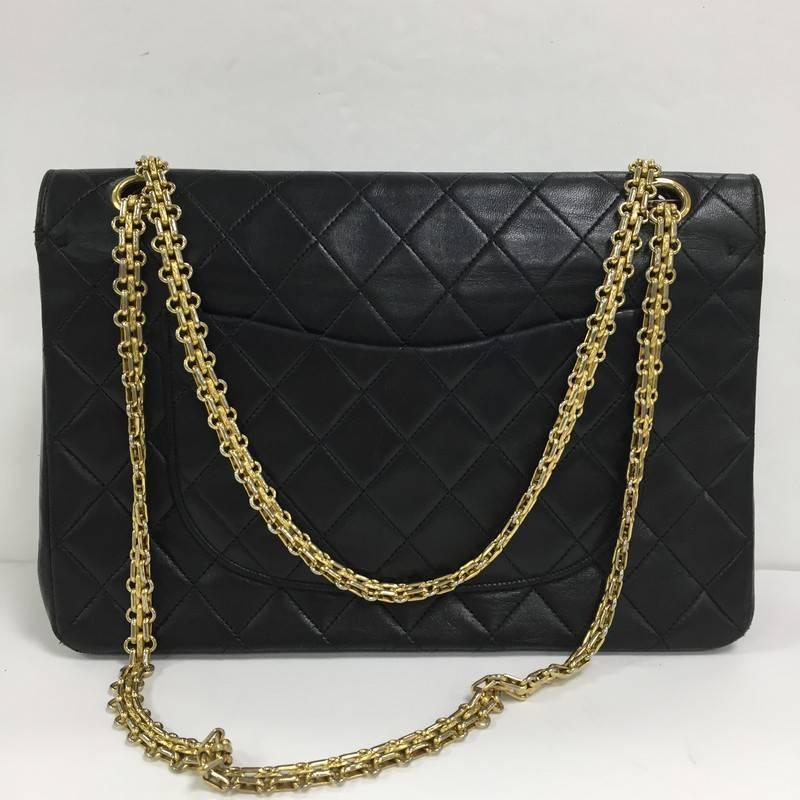 Chanel Vintage Bijoux Chain Double Flap Bag Quilted Lambskin Medium at  1stDibs