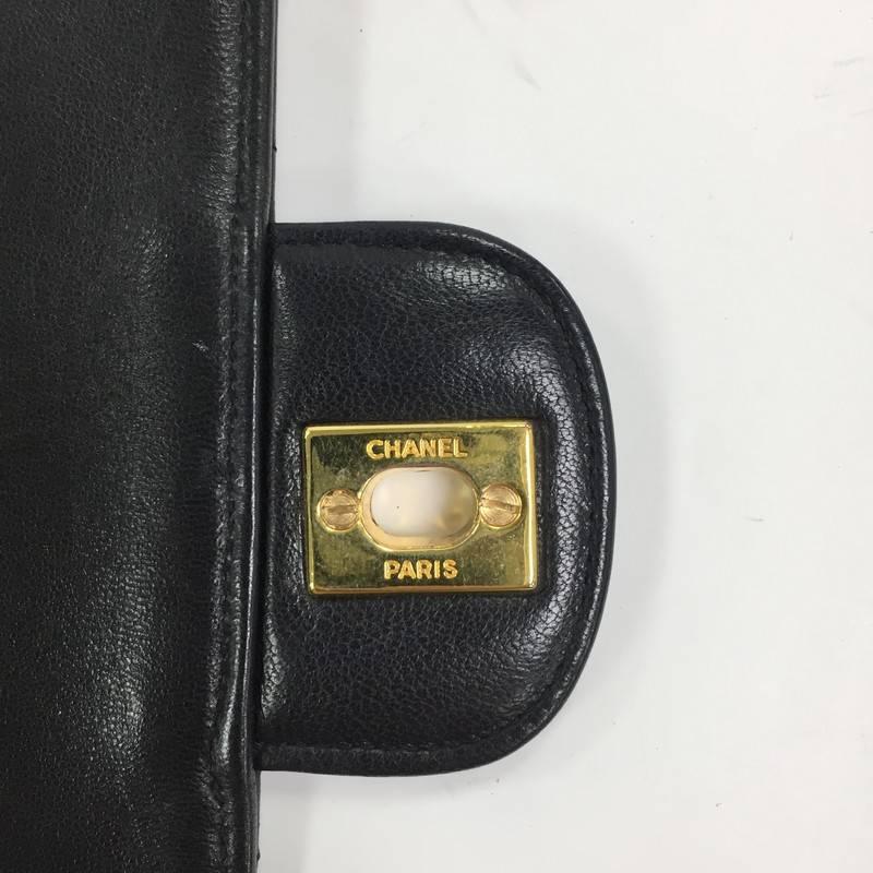 Chanel Vintage Bijoux Chain Double Flap Bag Quilted Lambskin Medium In Fair Condition In NY, NY