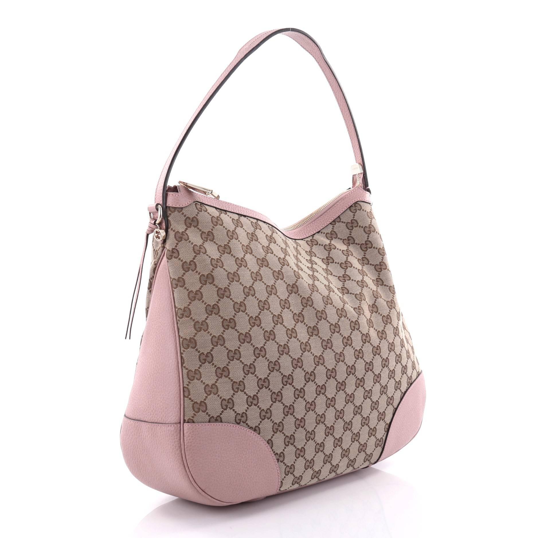 gucci pink canvas bag