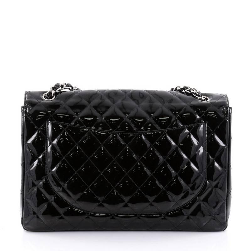 Chanel Classic Quilted Patent Max Single Flap Bag  In Good Condition In NY, NY