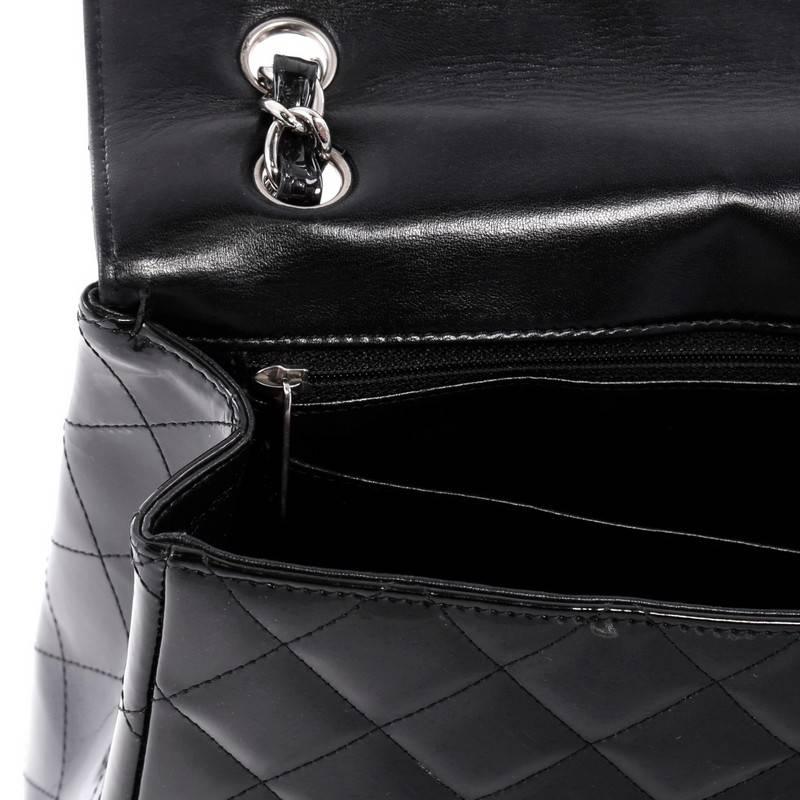 Chanel Classic Quilted Patent Max Single Flap Bag  2