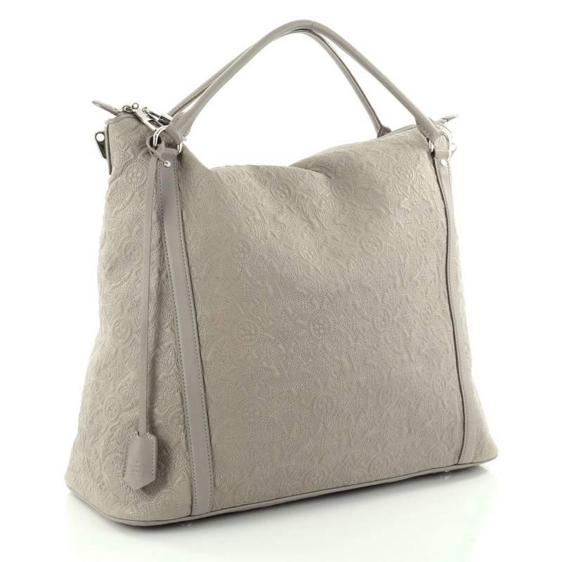 Brown Louis Vuitton Antheia Ixia Leather GM Handbag 