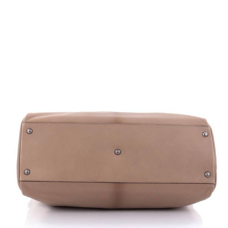 Women's or Men's Fendi Peekaboo Handbag Leather with Python Interior Large