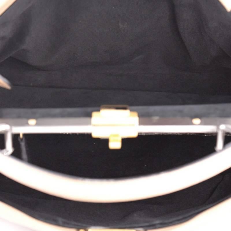 Fendi Peekaboo Handbag Leather with Python Interior Large 1