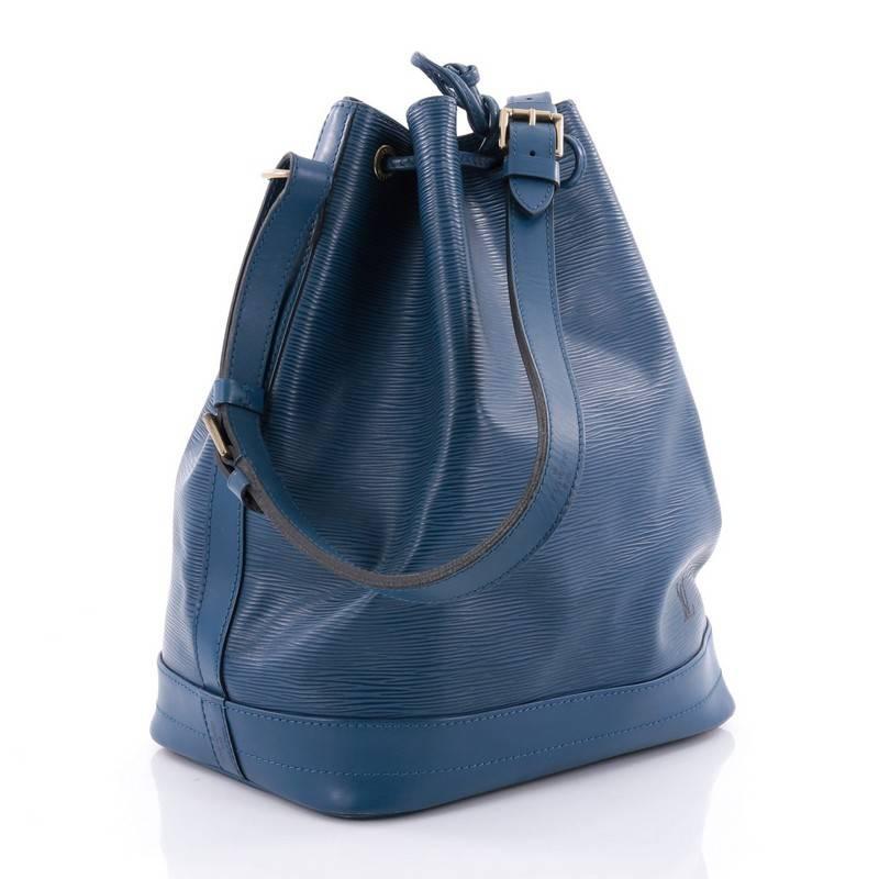 Purple  Louis Vuitton Noe Handbag Epi Leather Large
