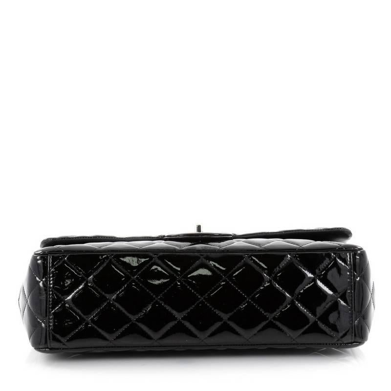 Women's Chanel Classic Quilted Patent Maxi Double Flap Bag 