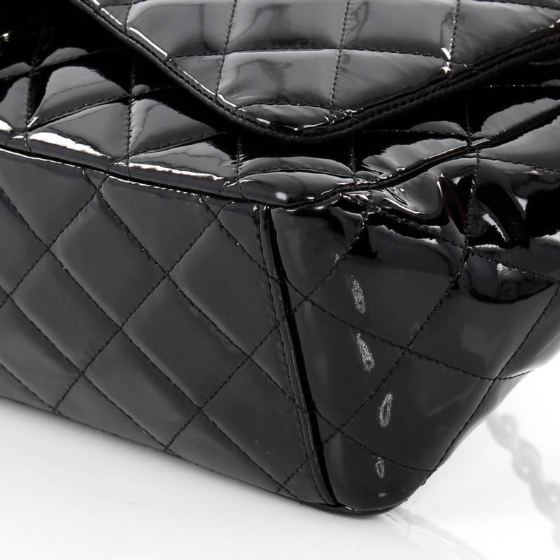 Chanel Classic Quilted Patent Maxi Double Flap Bag  1