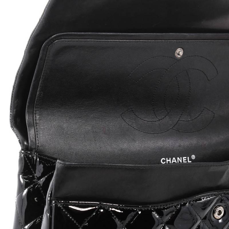 Chanel Classic Quilted Patent Maxi Double Flap Bag  3