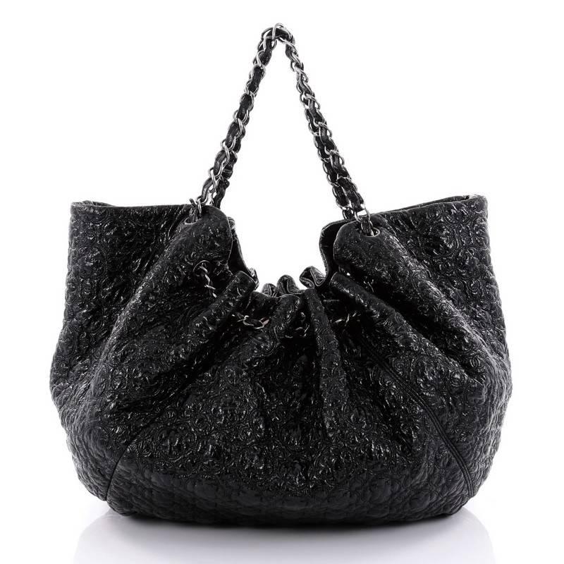 Chanel Rock In Moscow Cabas Patent Vinyl Large In Good Condition In NY, NY