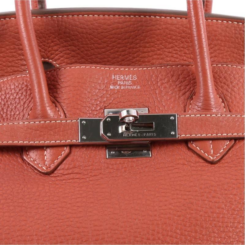 Hermes Eclat Clemence Palladium Hardware 35 Birkin Handbag at