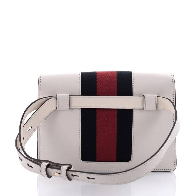 Gucci Sylvie Belt Bag Leather In Good Condition In NY, NY