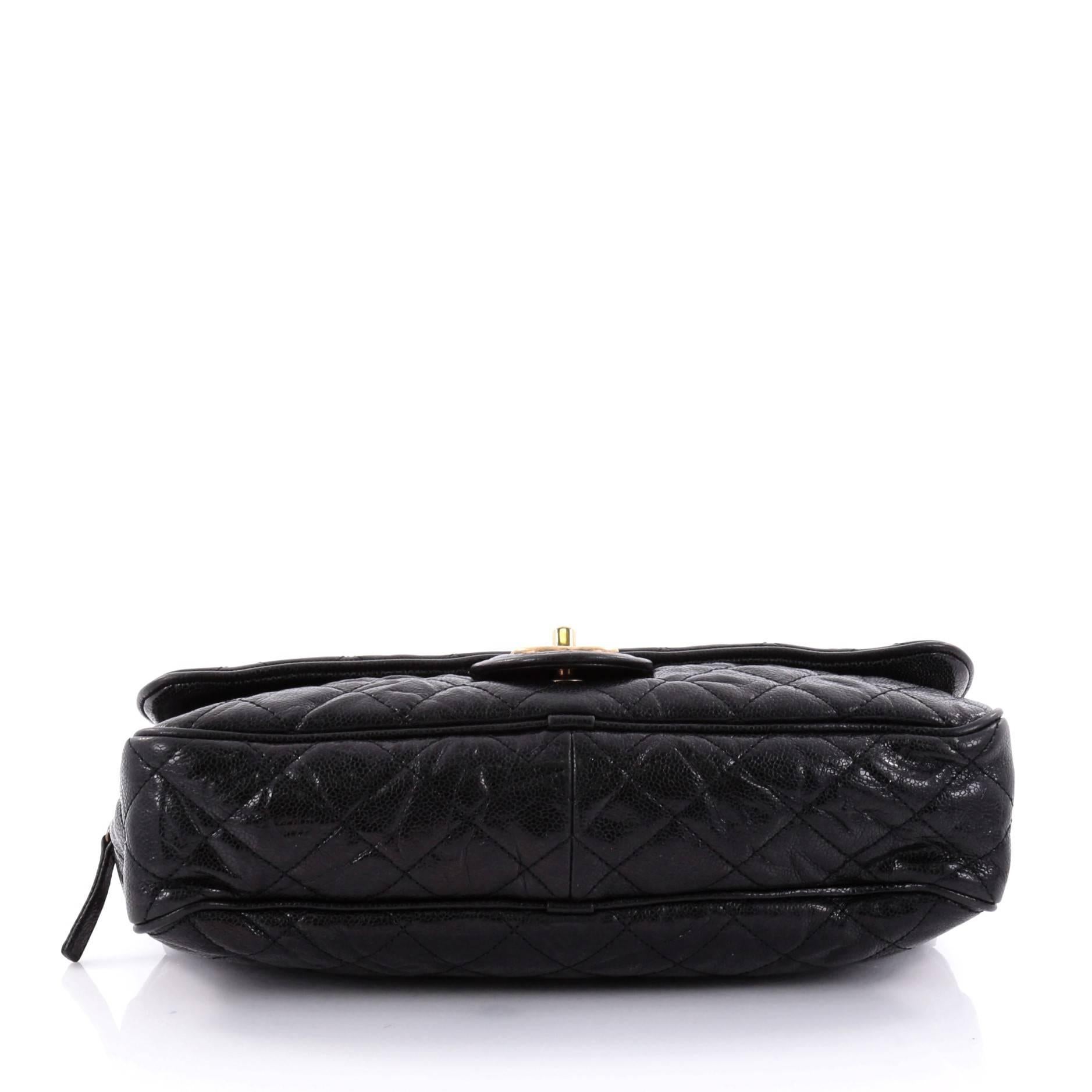 Chanel Shiva Flap Bag Quilted Caviar Large In Good Condition In NY, NY