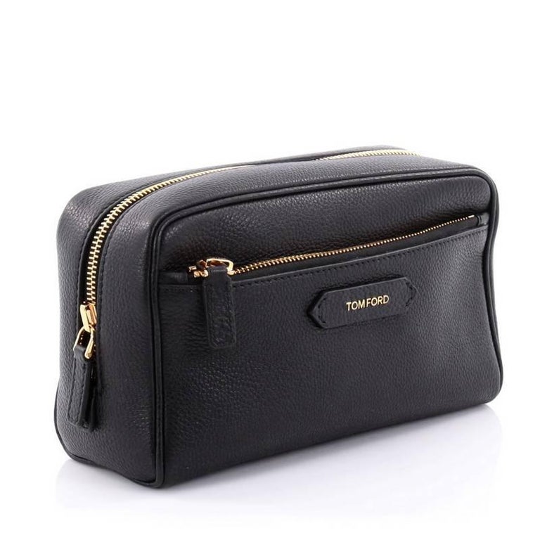Tom Ford Front Zip Dopp Kit Toiletry Bag Leather Medium at 1stDibs ...