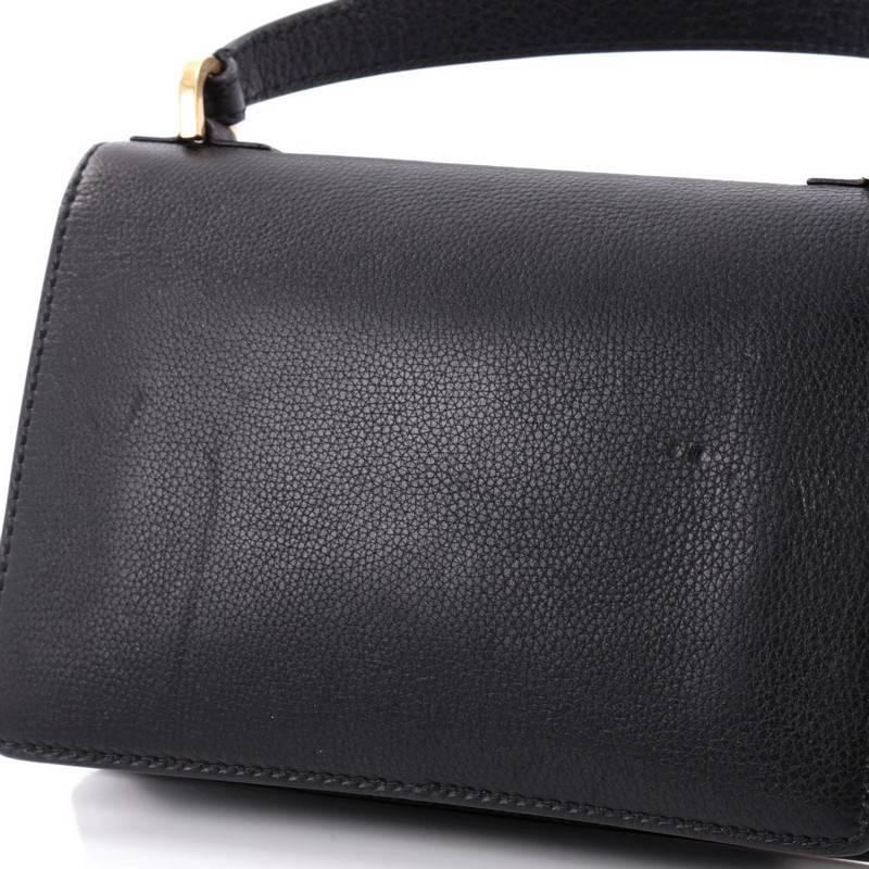 Christian Dior Dio(r)evolution Top Handle Flap Bag Leather Medium In Good Condition In NY, NY