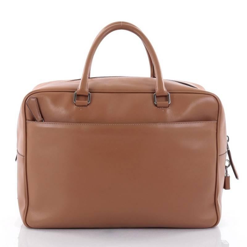 Gray Prada Bauletto Handbag Soft Calfskin