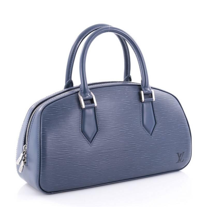 Purple Louis Vuitton Jasmin Bag Epi Leather