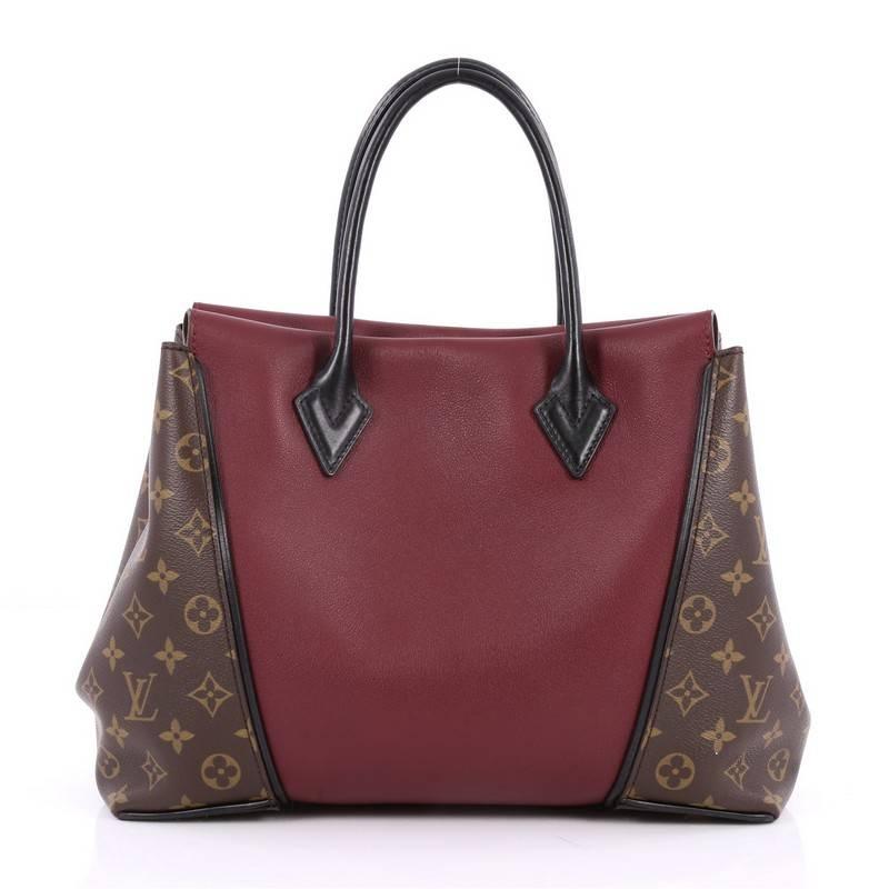 Louis Vuitton W Tote Monogram Canvas and Leather PM In Good Condition In NY, NY