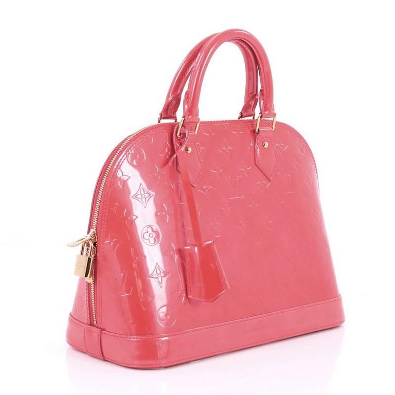 Louis Vuitton Monogram Vernis Pm Alma Handbag For At 1stdibs Red Louis Vuitton Monogram Vernis Pm Alma Handbag For