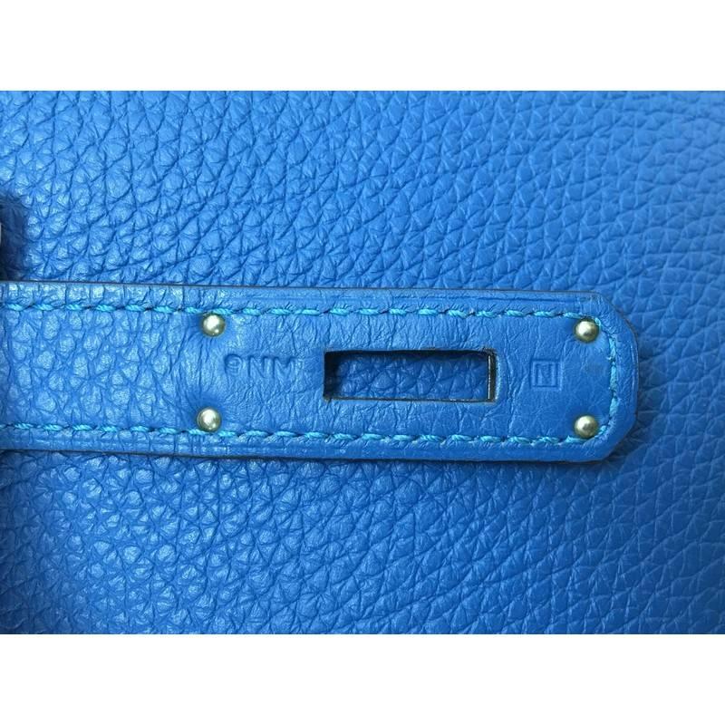 Hermes Birkin Handbag Mykonos Togo with Palladium Hardware 35 3