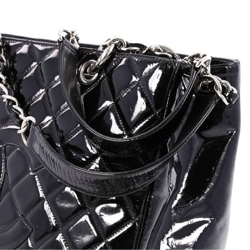 Chanel Grand Shopping Tote Quilted Patent 3