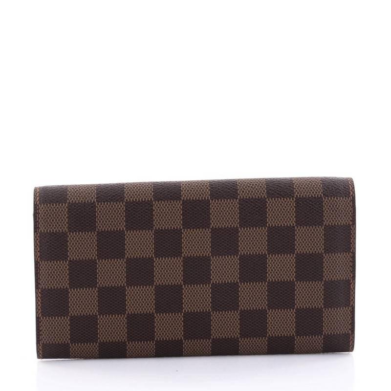 Louis Vuitton Sarah Wallet Damier In Good Condition In NY, NY