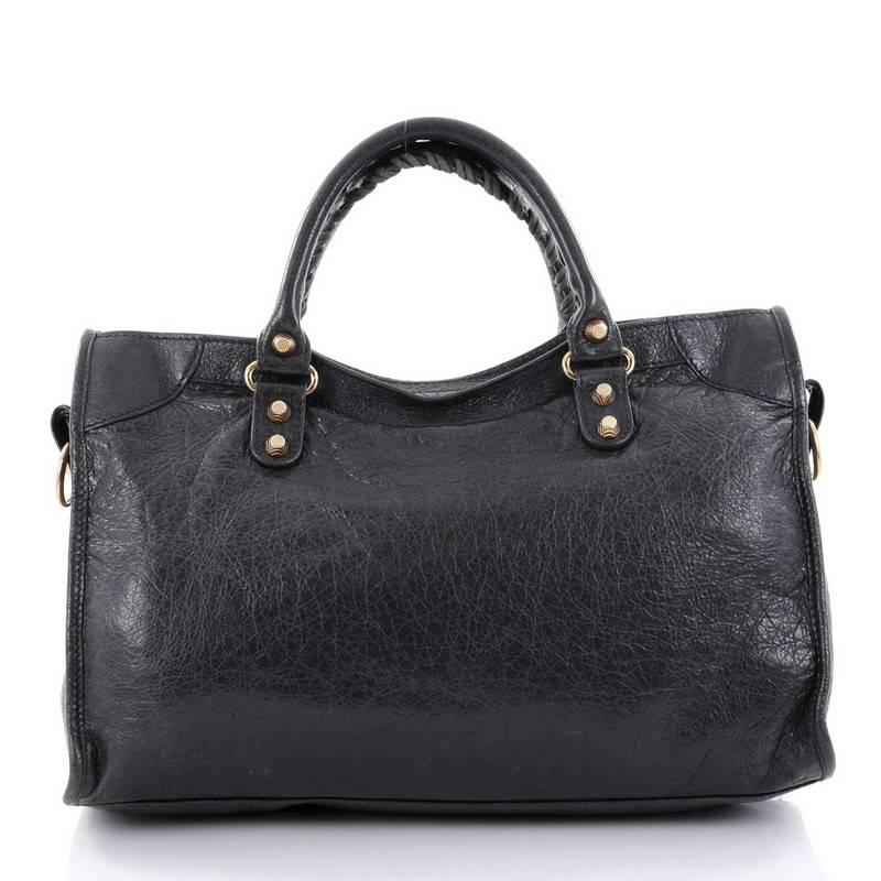Balenciaga City Giant Studs Handbag Leather Medium In Good Condition In NY, NY