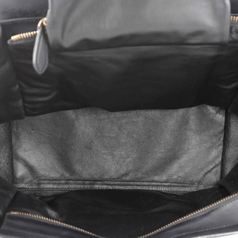 Celine Luggage Handbag Canvas and Leather Mini 1
