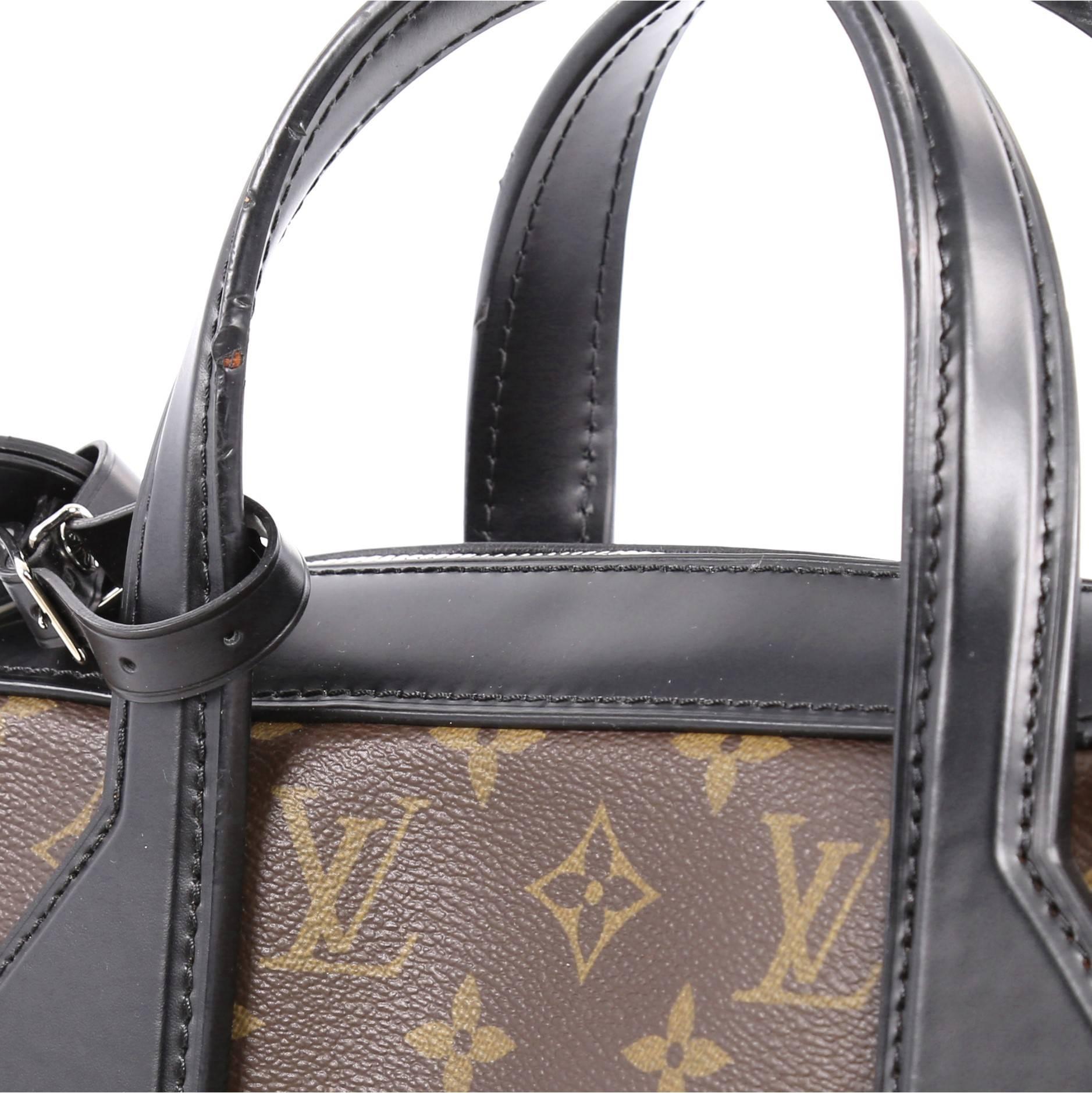 Louis Vuitton Dora Handbag Monogram Canvas and Calf Leather MM  2