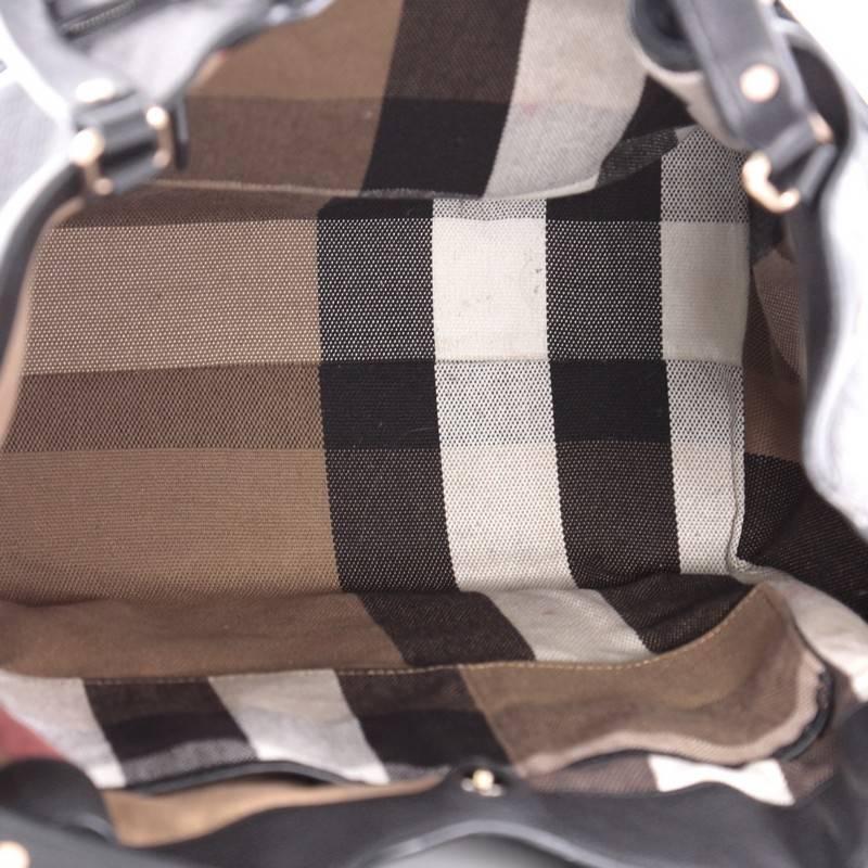 Women's or Men's Burberry Maidstone Tote Leather and House Check Canvas Medium