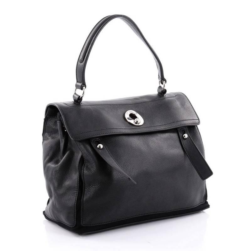 Black Saint Laurent Muse Two Handbag Leather Small