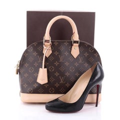 Louis Vuitton Alma Handbag Monogram Canvas PM