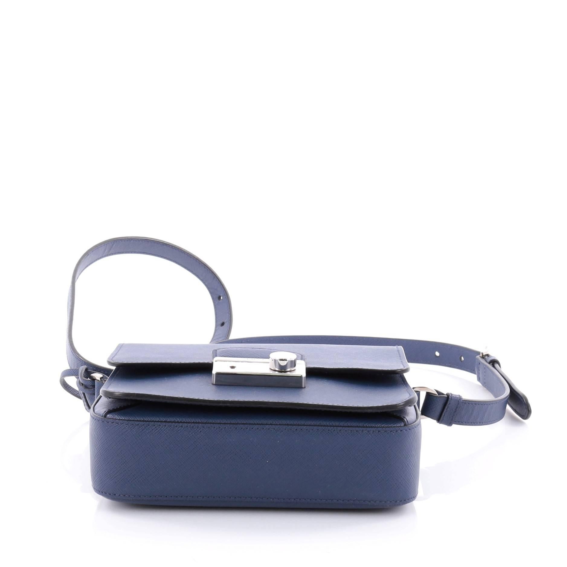 Women's or Men's Prada Lux Sound Crossbody Bag Saffiano Leather Small