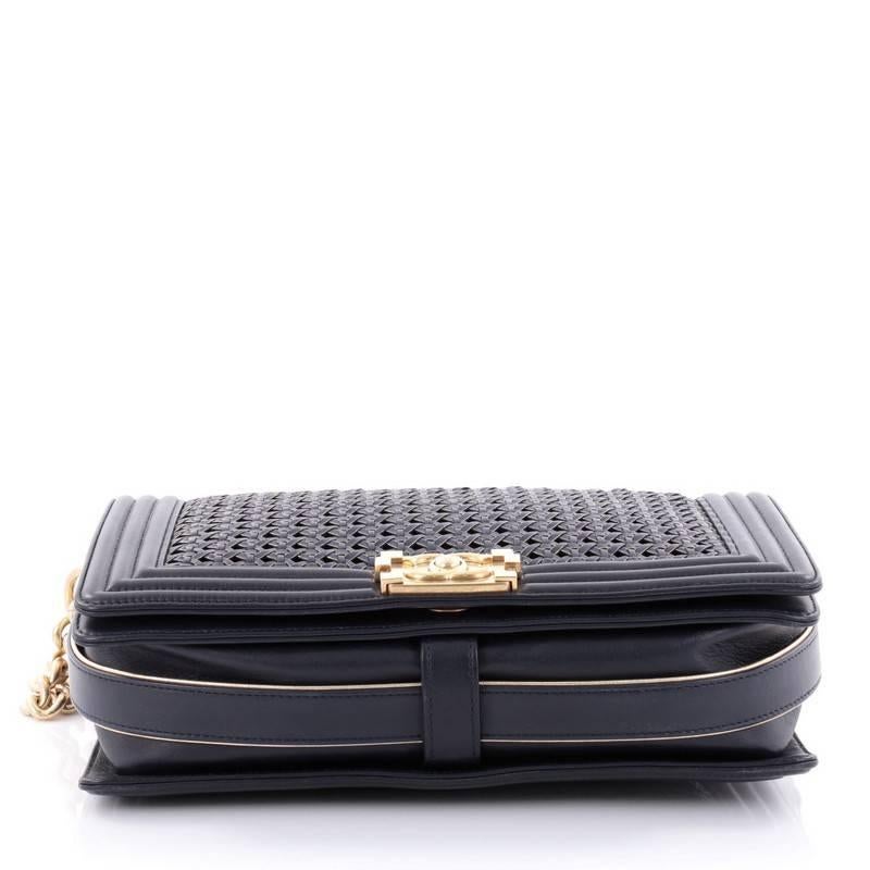 chanel braided flap bag