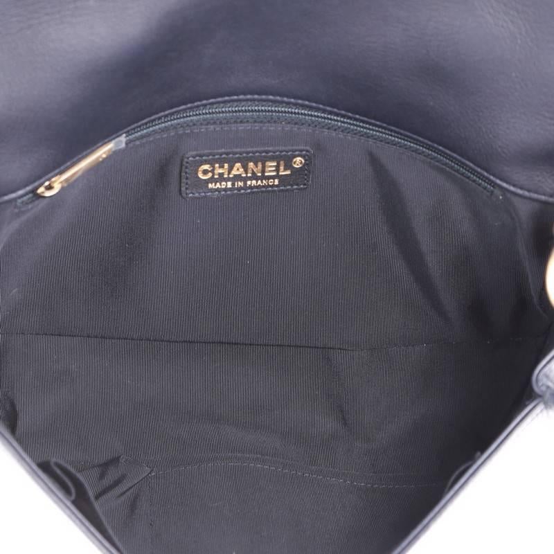 Black Chanel Boy Flap Bag Braided Sheepskin New Medium